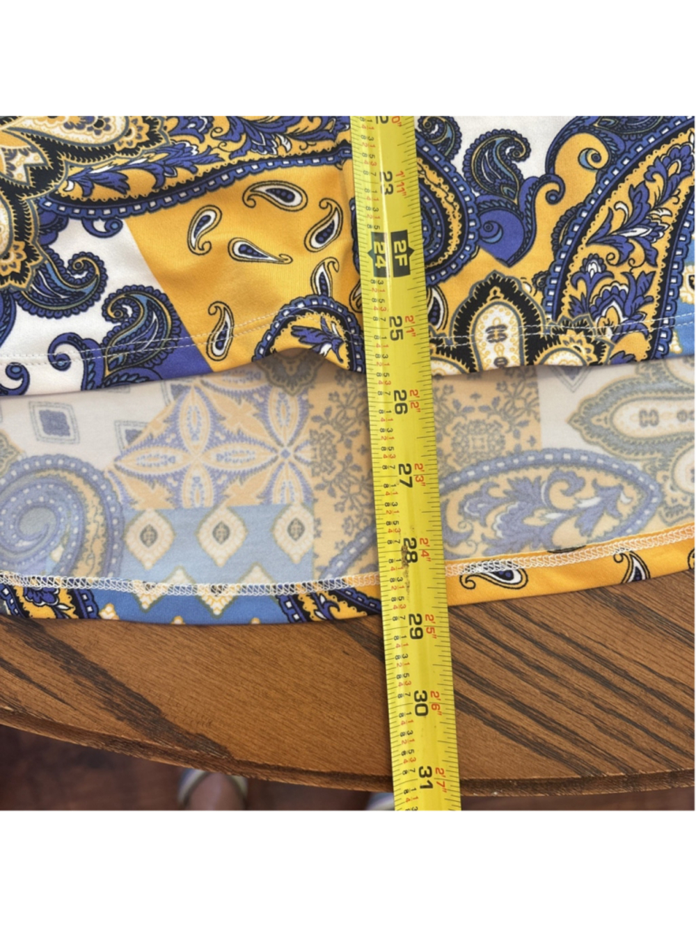 sunny leigh tops long sleeve blue/gold women’s M - Picture 7 of 8